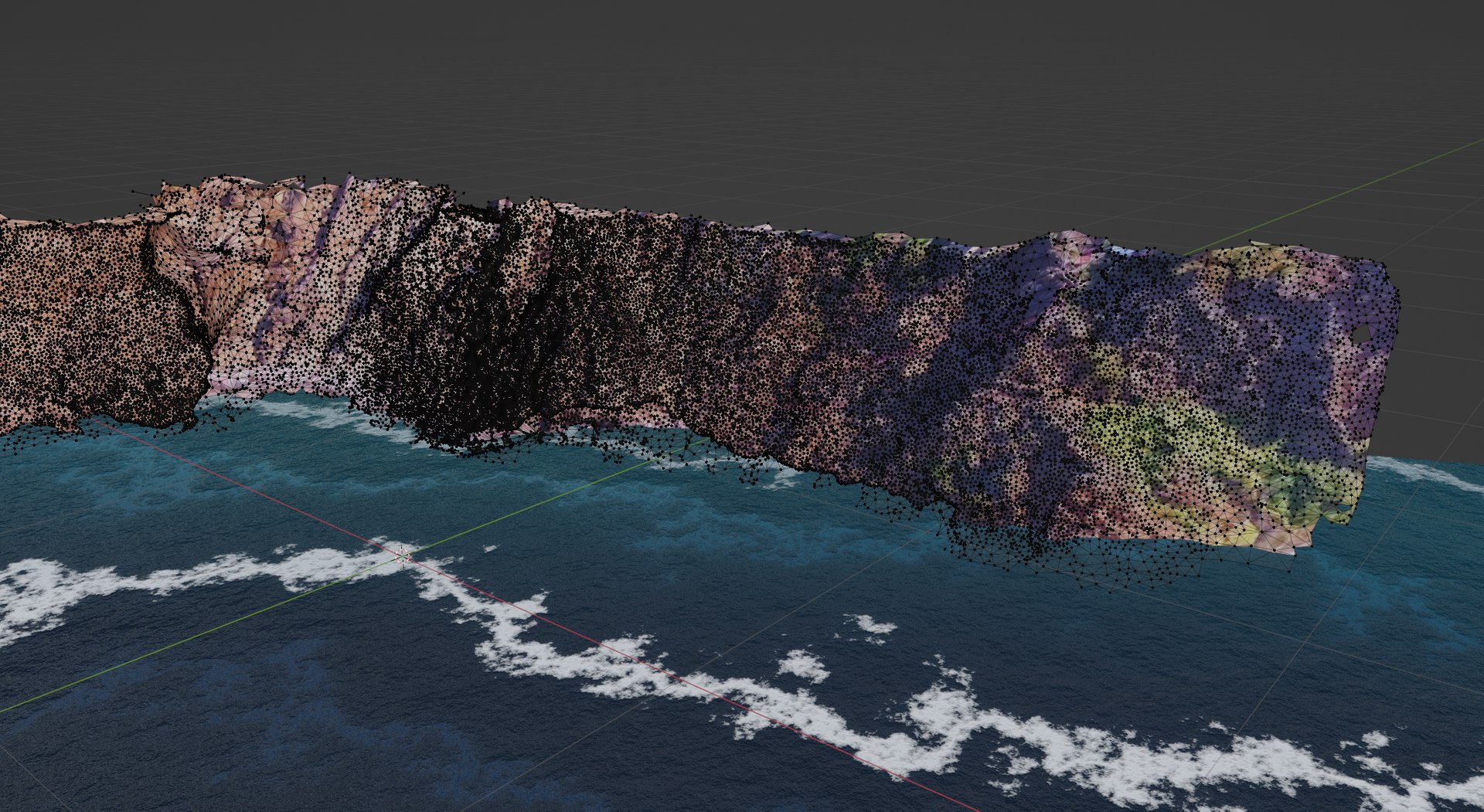 3D Photoscanned Cliffs With Procedural Ocean Texture - TurboSquid 1995917