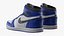 Nike Jordan High Top Retro Sports Footwear Blue 3D model