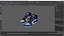 Nike Jordan High Top Retro Sports Footwear Blue 3D model