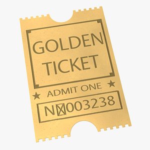 Golden Event Admission Ticket