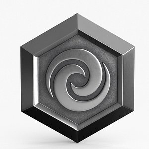 Game Coin Icon Symbol v10 3D model