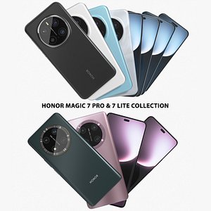 3D model Honor Magic 7 Pro and Lite Collection