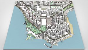 Cityscape Doha Qatar 3D model