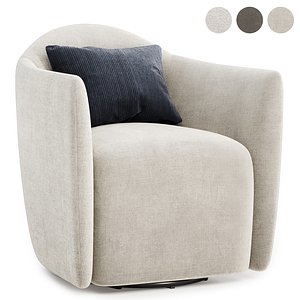 About Face Swivel Lounge Chair 3D model