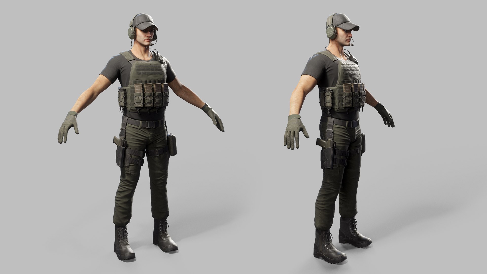 Army man 3D model - TurboSquid 1326640