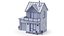 Cartoonish House Low Poly 3D Model 01(1)