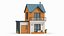 Cartoonish House Low Poly 3D Model 01(1)