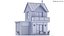 Cartoonish House Low Poly 3D Model 01(1)