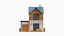 Cartoonish House Low Poly 3D Model 01(1)