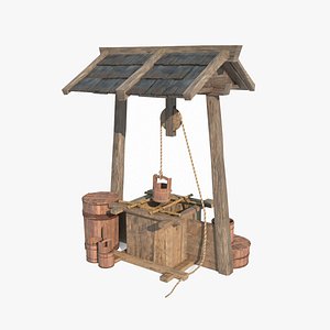 3D Ancient water wells in Asia