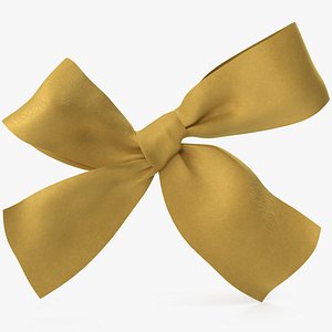 gold bow v 3 3D model