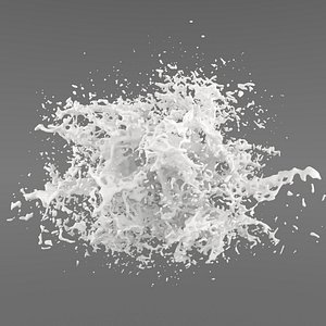 liquid splash realflow water model