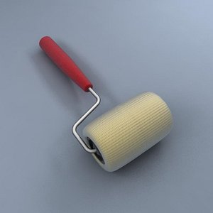 3d paint roller model