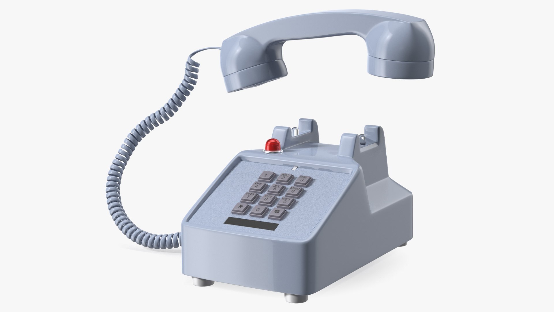 Retro Telephone Off Hook 3D model preview