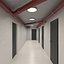 basement hallway hall 3D model