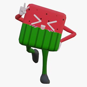 CUBIC WATERMELON 3D model