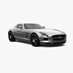 3D model 2012 Mercedes Benz SLS AMG