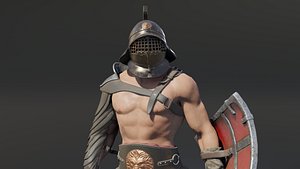 Gladiator Murmillo 3D