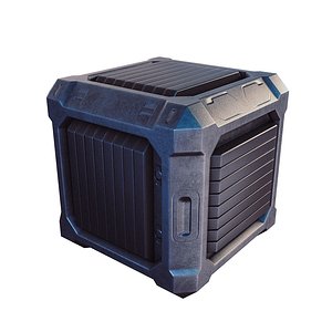 3D Sci-fi Container Game Free model
