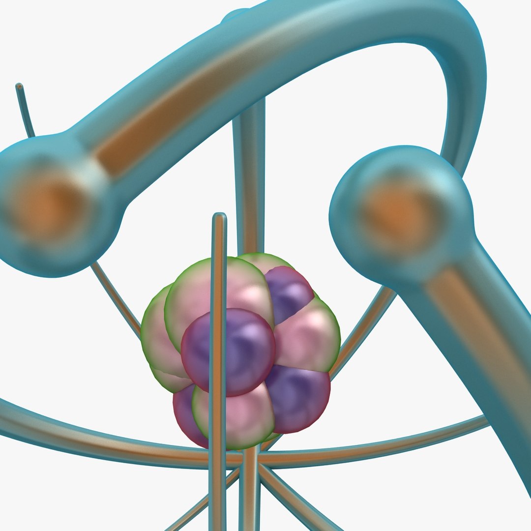 atom 3 3d model