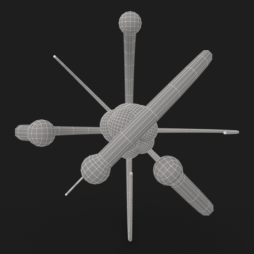 atom 3 3d model
