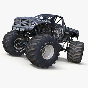 Raminator Monster Truck Rigged for Maya