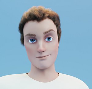 Male stylized character with removable outfit