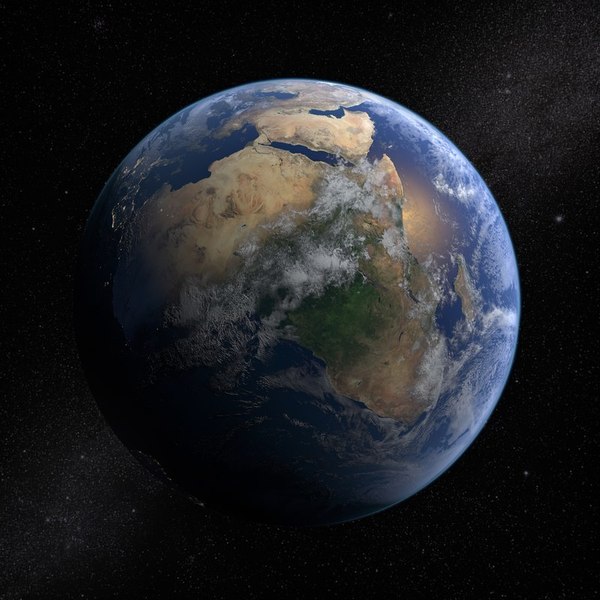 realistic earth 3D model