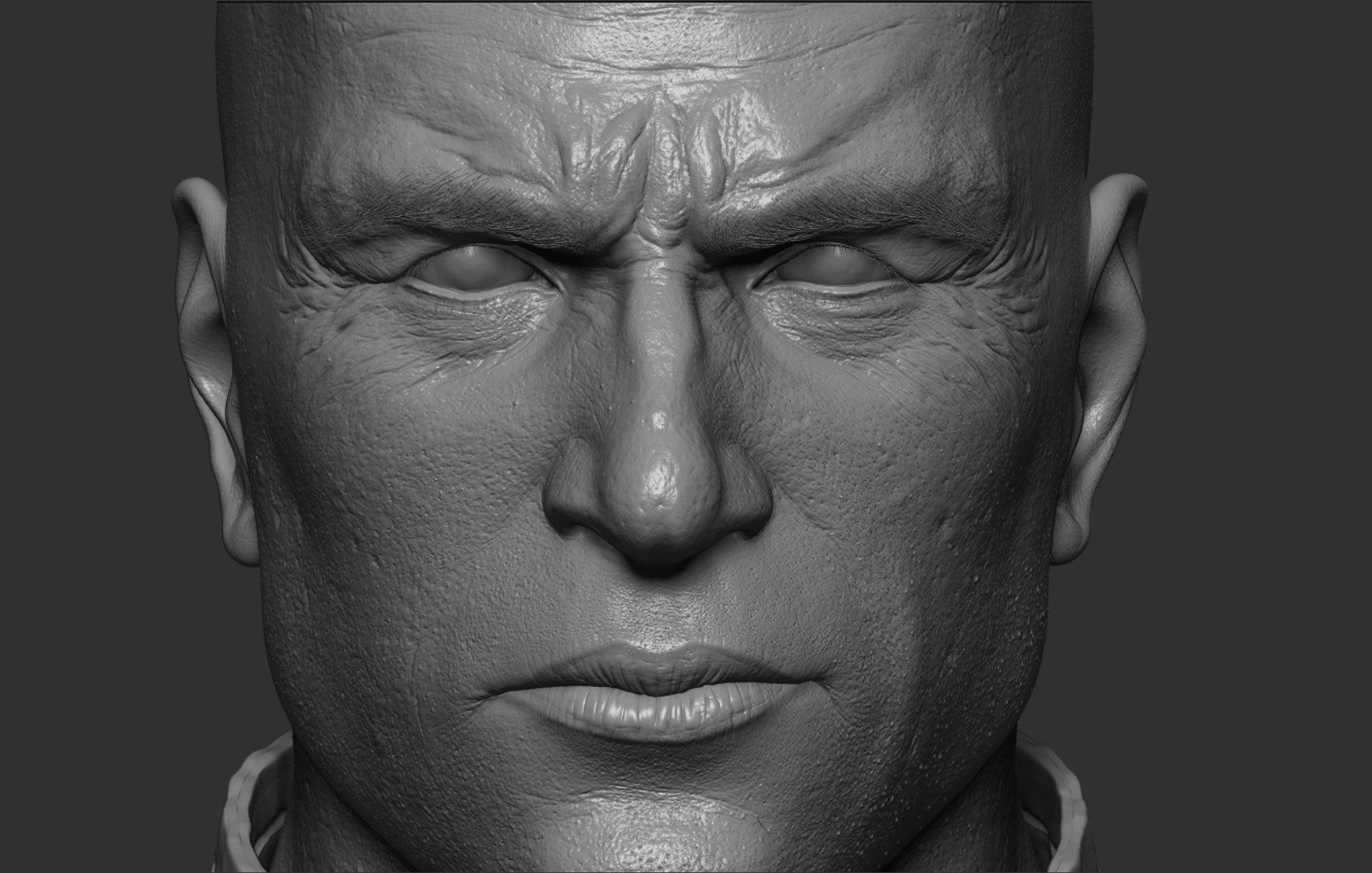 3ds max scene - head bust