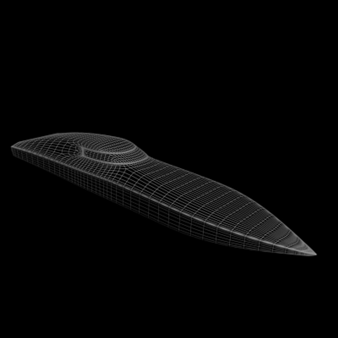 3d Model Offshore Deep Vee Boat