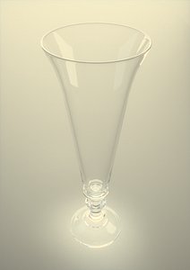 3d model of pilsner glass glassware