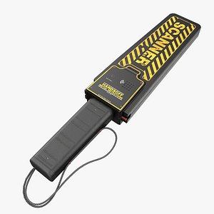 3D model Handheld Metal Detector