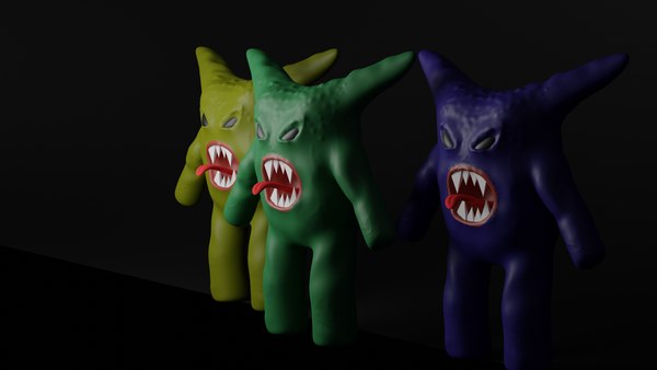 modelo 3d low poly monster - TurboSquid 2083361