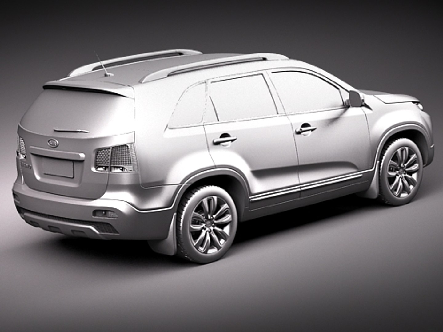 3d Kia Sorento 2010 Suv Model