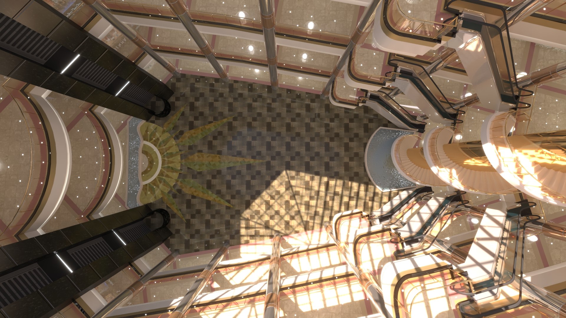 Mall Atrium 3D - TurboSquid 1952396