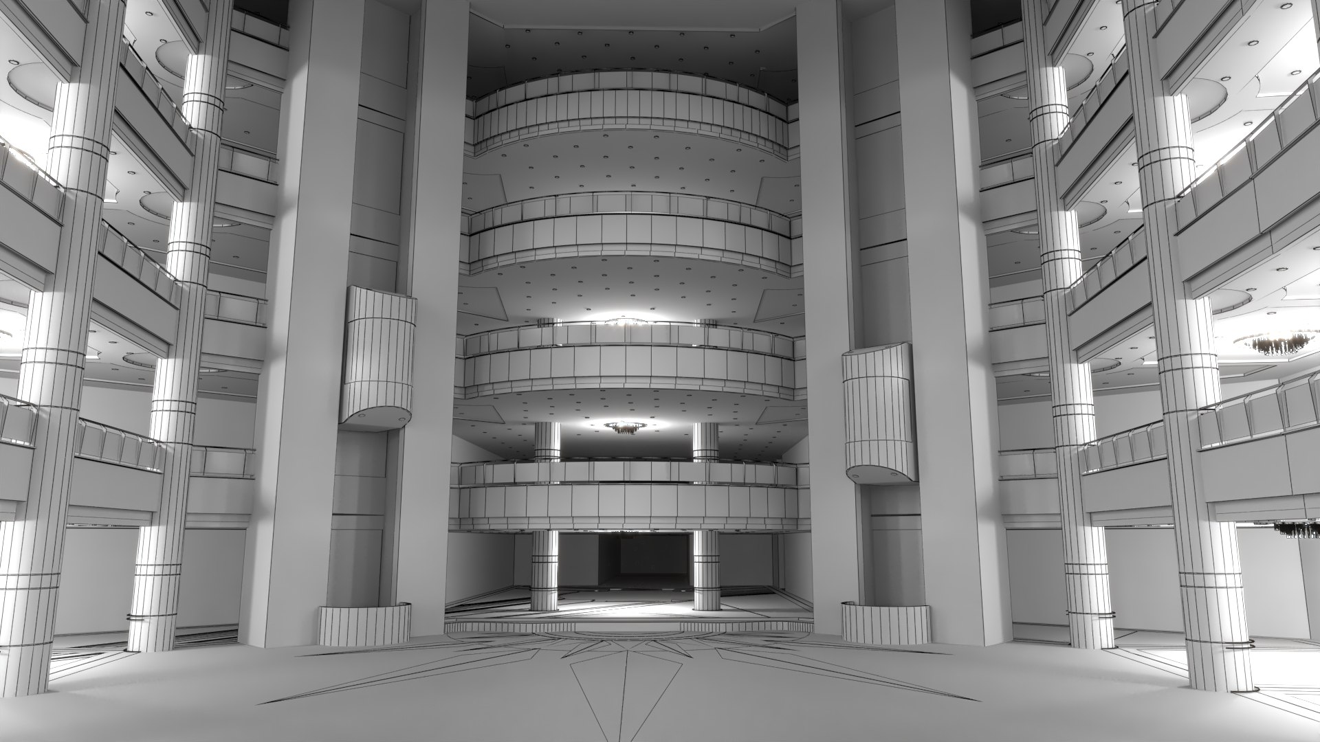 Mall Atrium 3D - TurboSquid 1952396