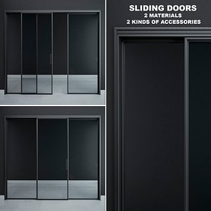 sliding doors rimadesio velaria 3D model