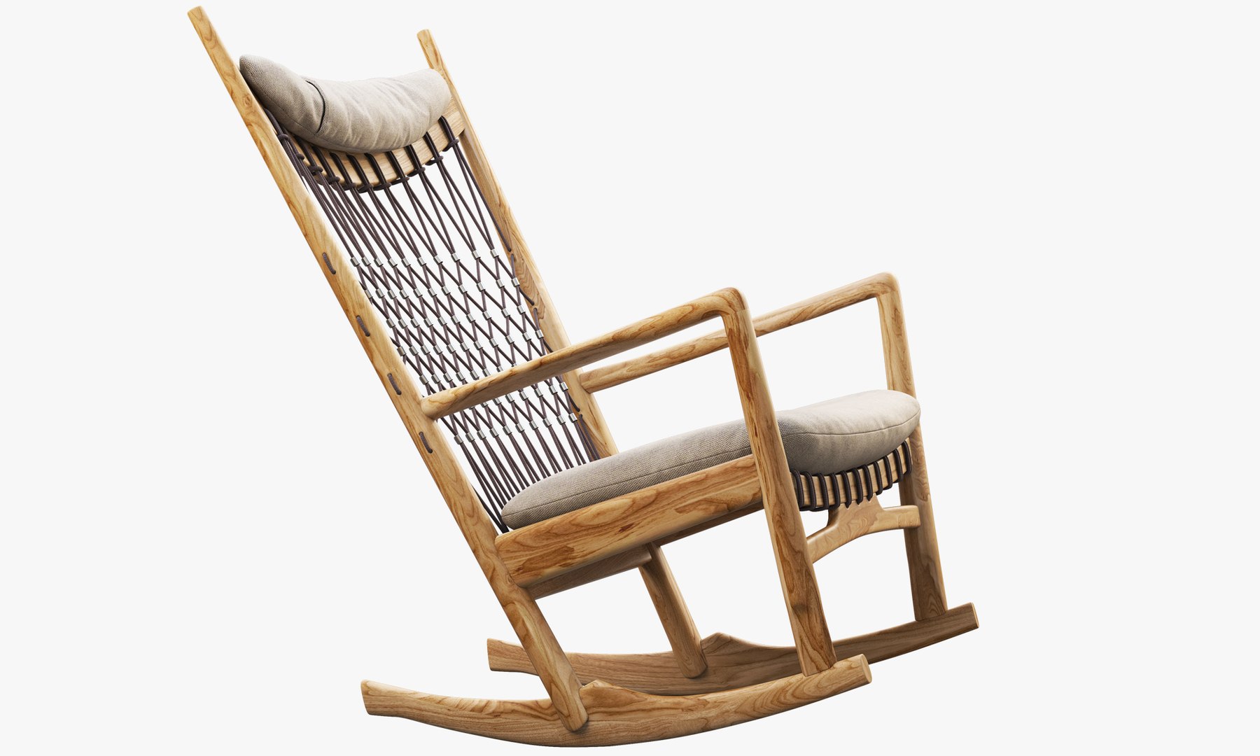 Pp124 Rocking Chair 3D Model - TurboSquid 1479749