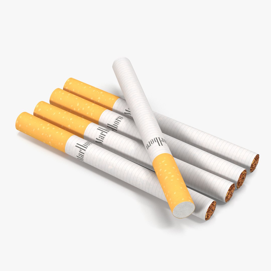 Cigarette Marlboro 3D Model 3D model preview