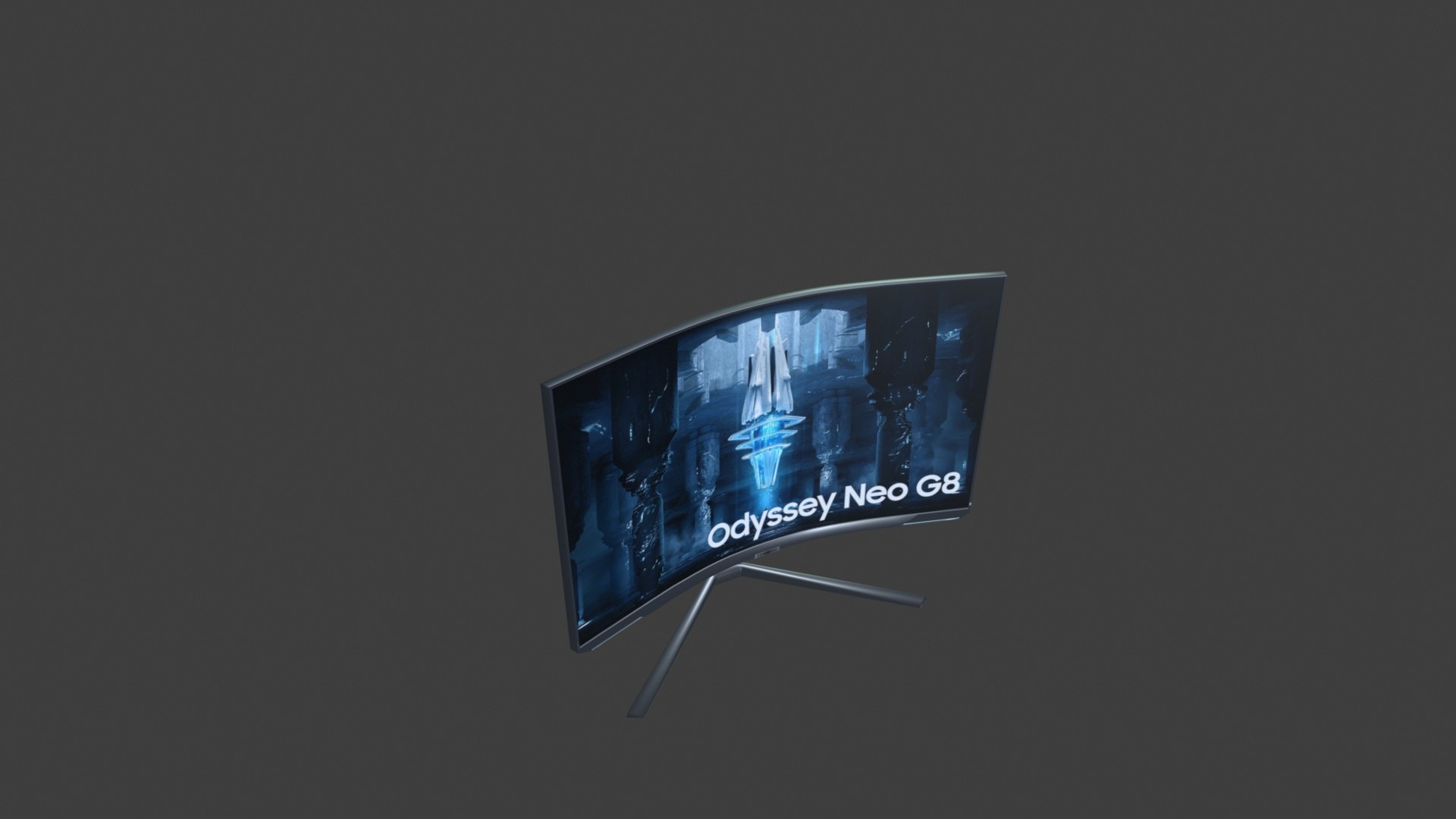 3D SAMSUNG Odyssey Neo G8 32 Inch Curved 4K Model