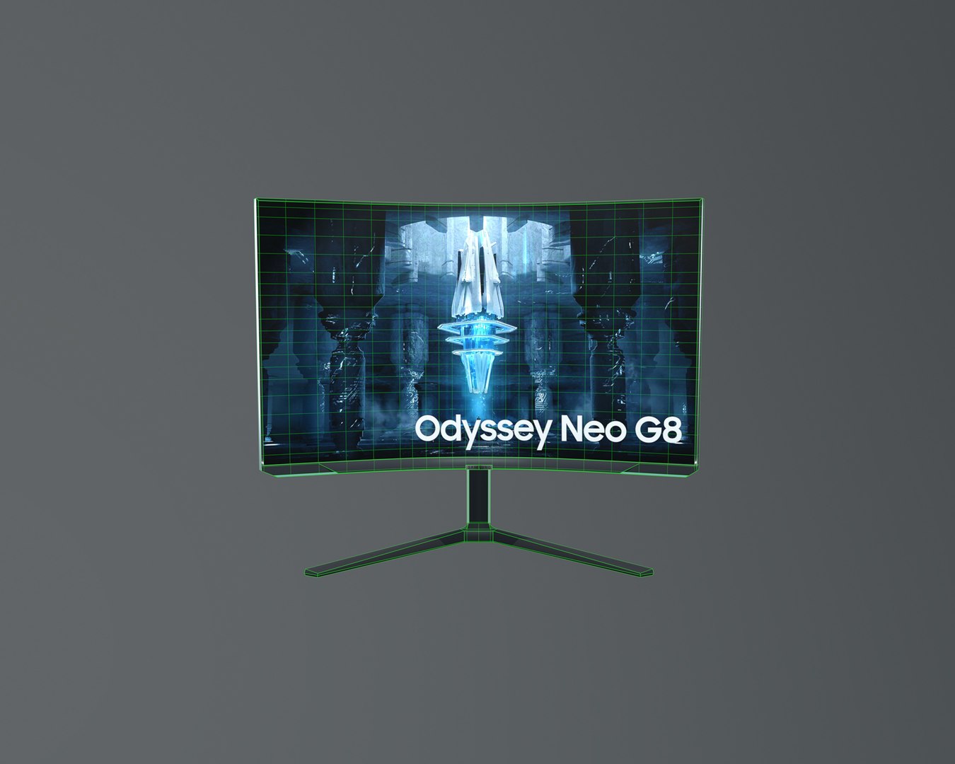 3D SAMSUNG Odyssey Neo G8 32 Inch Curved 4K Model
