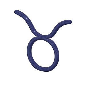 taurus zodiac sign 3d model