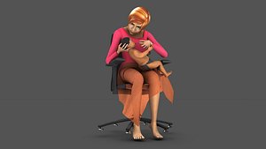 baby feeding mother milk