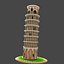 Cartoon Tower of Pisa