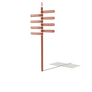 3D Signpost Models | TurboSquid