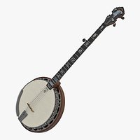 Julia Belle 5 String Banjo 3D Model