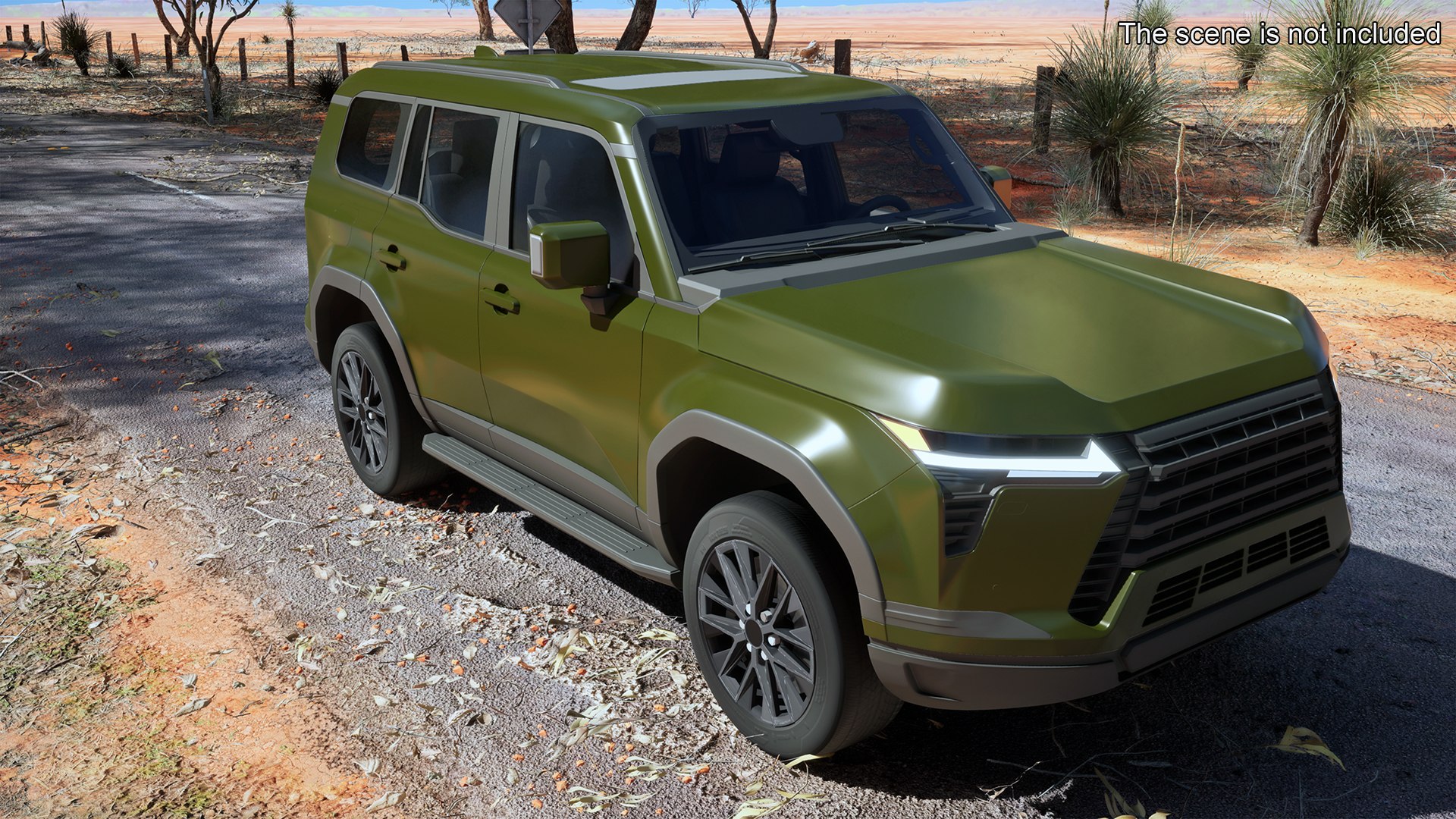 Large Luxury SUV Green Rigged 3D - TurboSquid 2146506