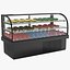 dessert display refrigerator donuts 3D model