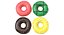 dessert display refrigerator donuts 3D model