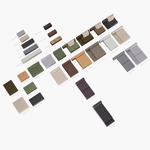 all parts of modern sectional sofa